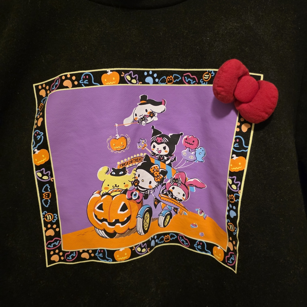 Hello Kitty And Friends Sanrio Halloween Mock Turtleneck Pull Over Sweatshirt